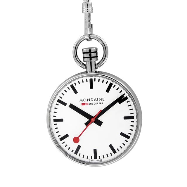 Pocket Watch, Polished Steel, 43 mm - Image 3