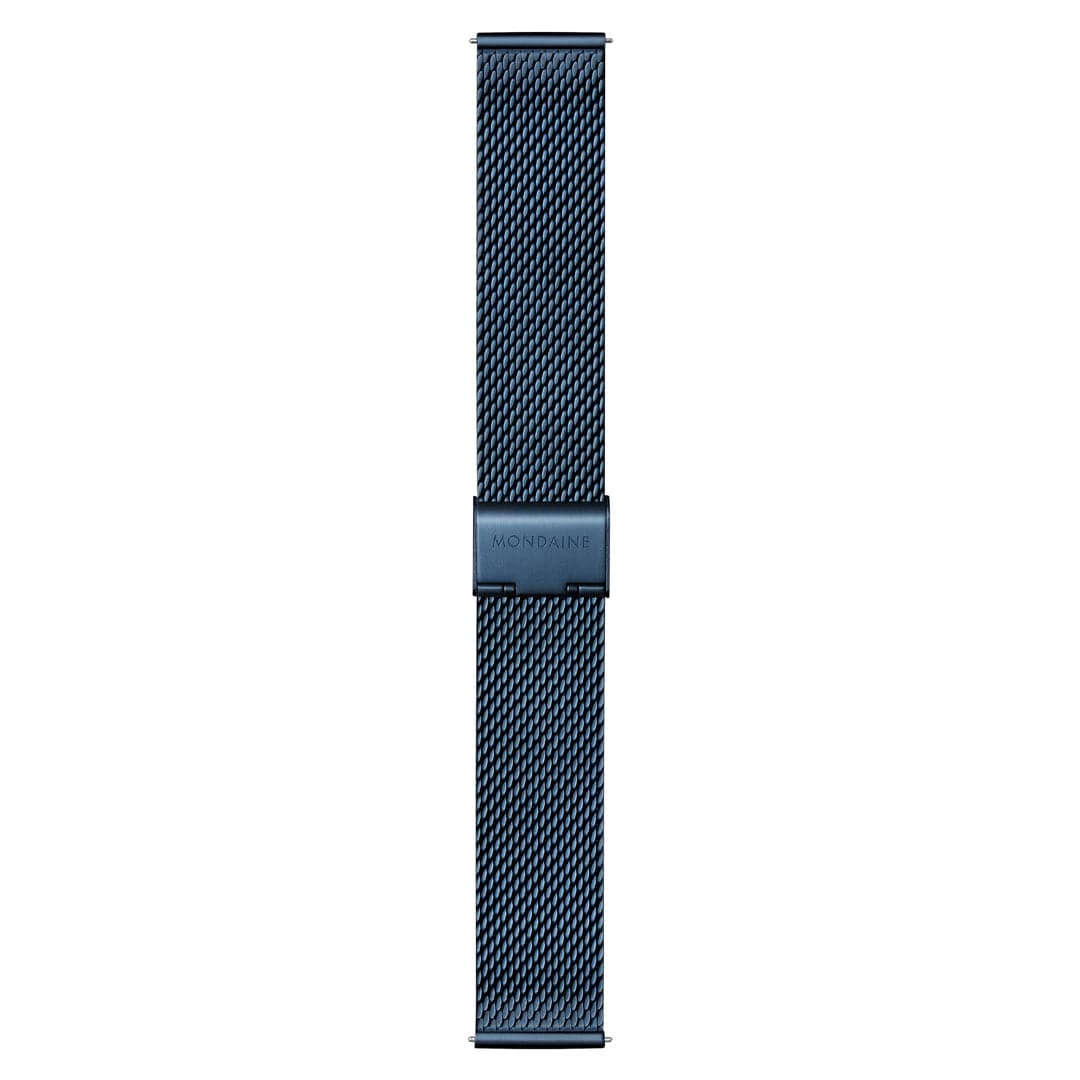 Classic, Brushed Steel, 40 mm, Blue Stainless Steel Watch - Image 9