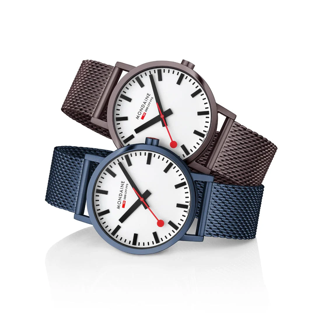 Classic, Brushed Steel, 40 mm, Brown Stainless Steel Watch - Image 11
