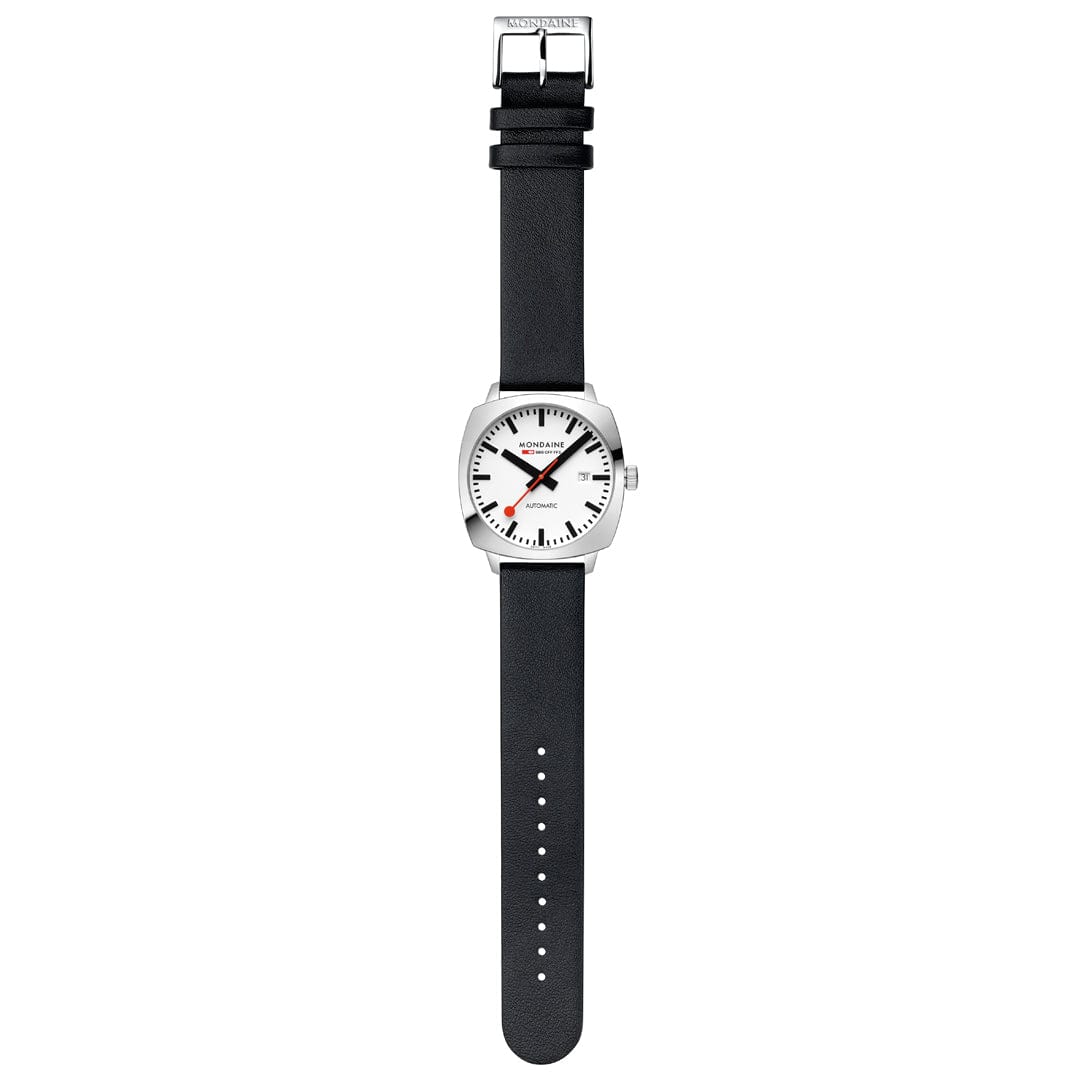 Cushion Automatic, 39mm, Black Vegan Leather - Image 10