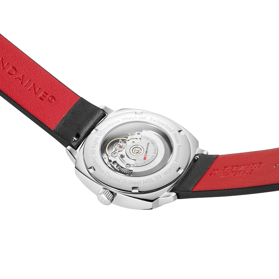 Cushion Automatic, 39mm, Black Vegan Leather - Image 4