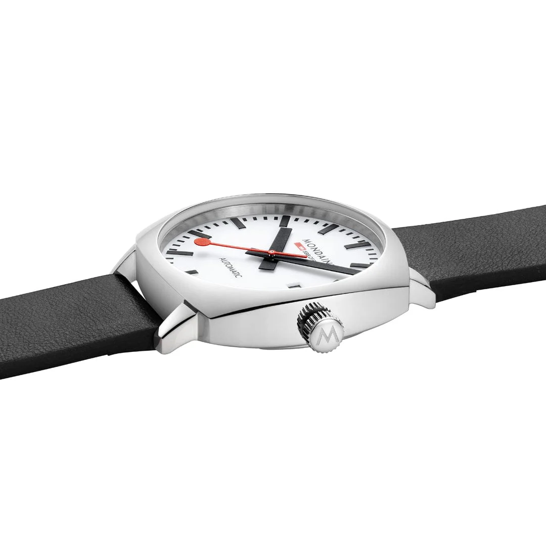 Cushion Automatic, 39mm, Black Vegan Leather - Image 5