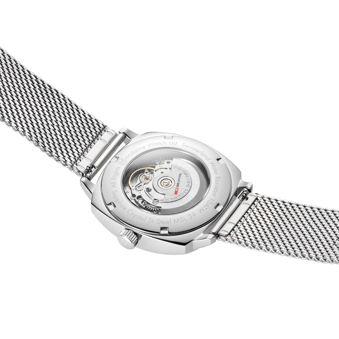 Cushion Automatic, 39mm, Stainless Steel Mesh - Image 4