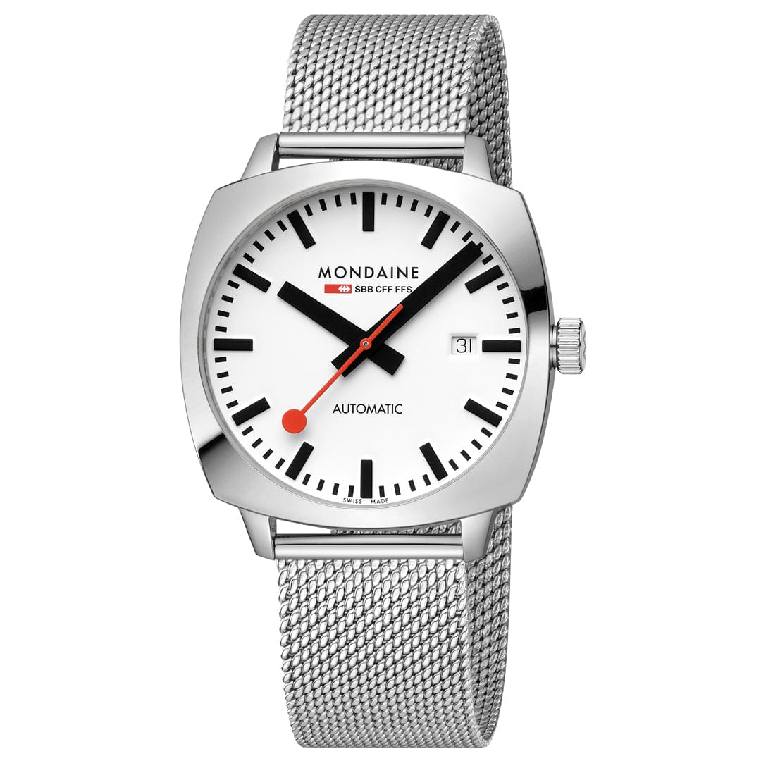 Cushion Automatic, 39mm, Stainless Steel Mesh - Image 6