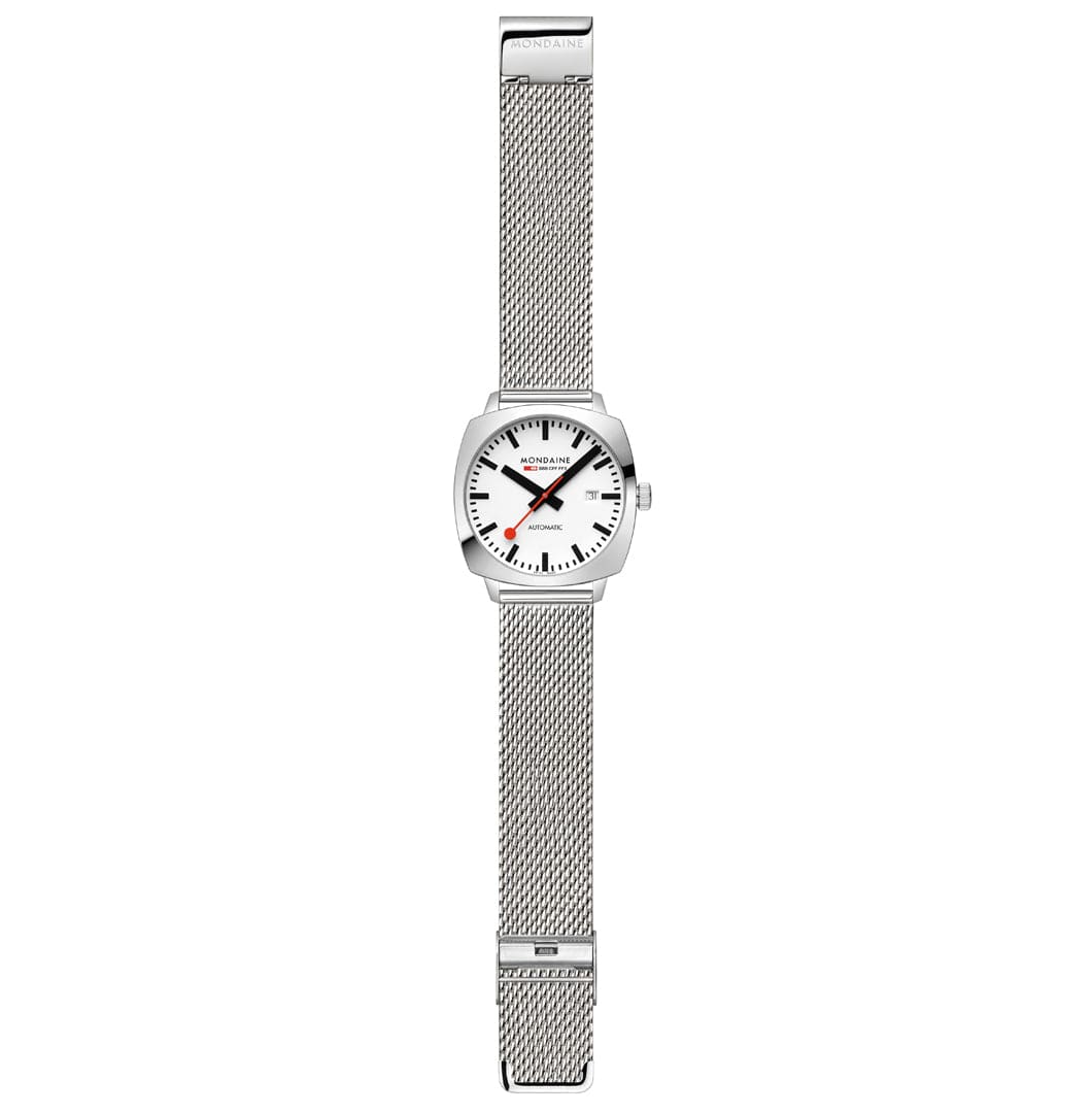 Cushion Automatic, 39mm, Stainless Steel Mesh - Image 8