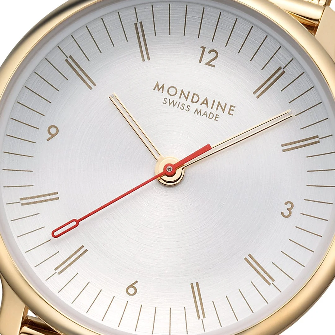 Doppio, Polished IP Gold Steel, 33 mm, IP Gold Stainless Steel Mesh - Image 5