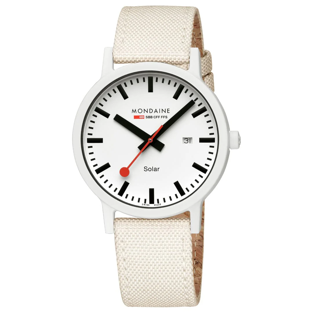 Essence Solar, 41 mm, White Watch - Image 6