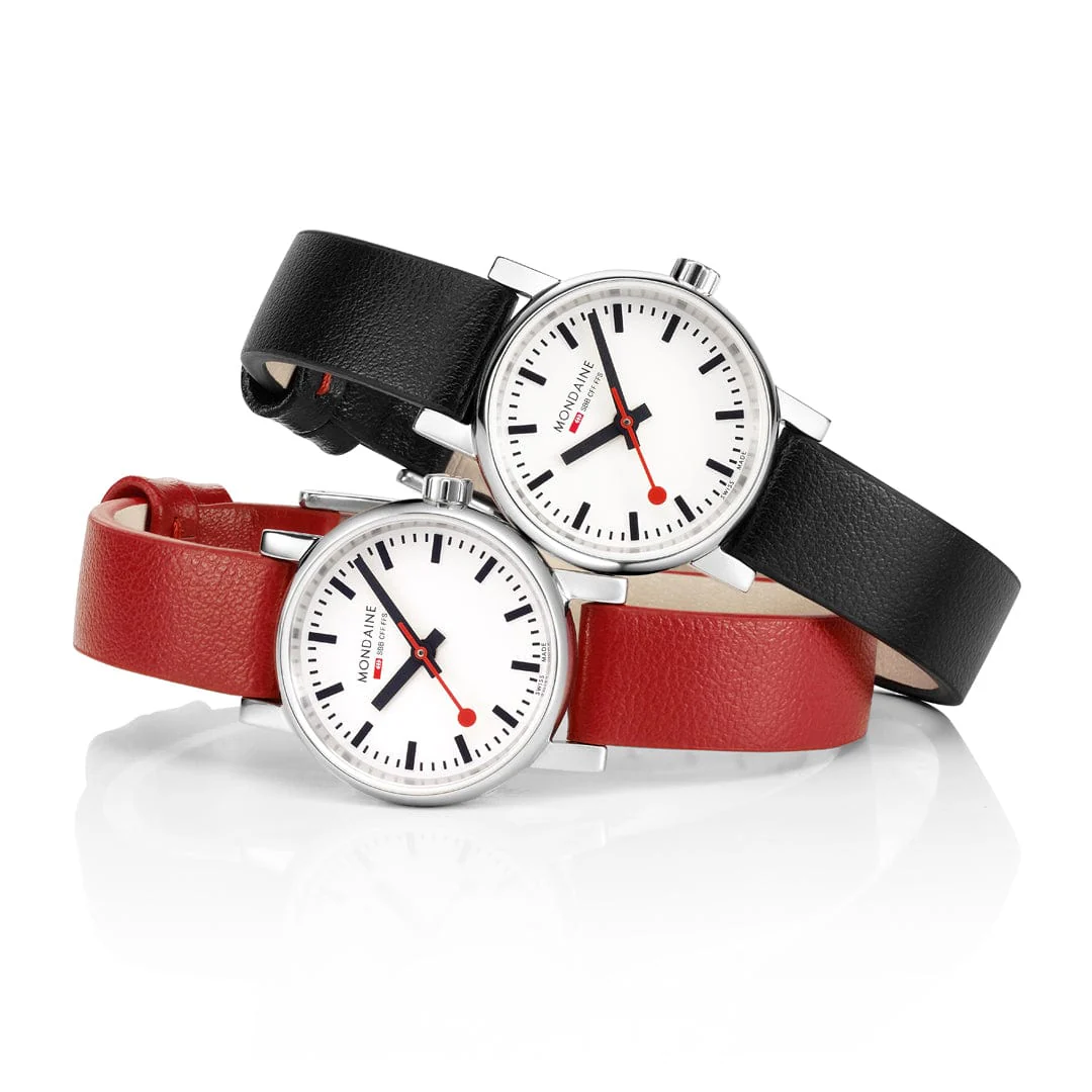EVO2, Polished Steel, 26 mm, Black Vegan Leather - Image 11