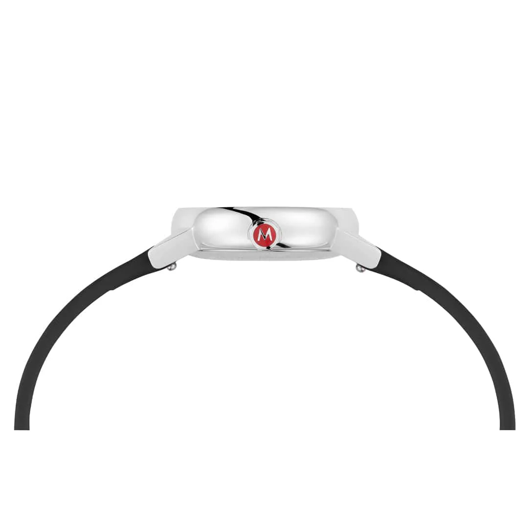 EVO2, Polished Steel, 26 mm, Black Vegan Leather - Image 6
