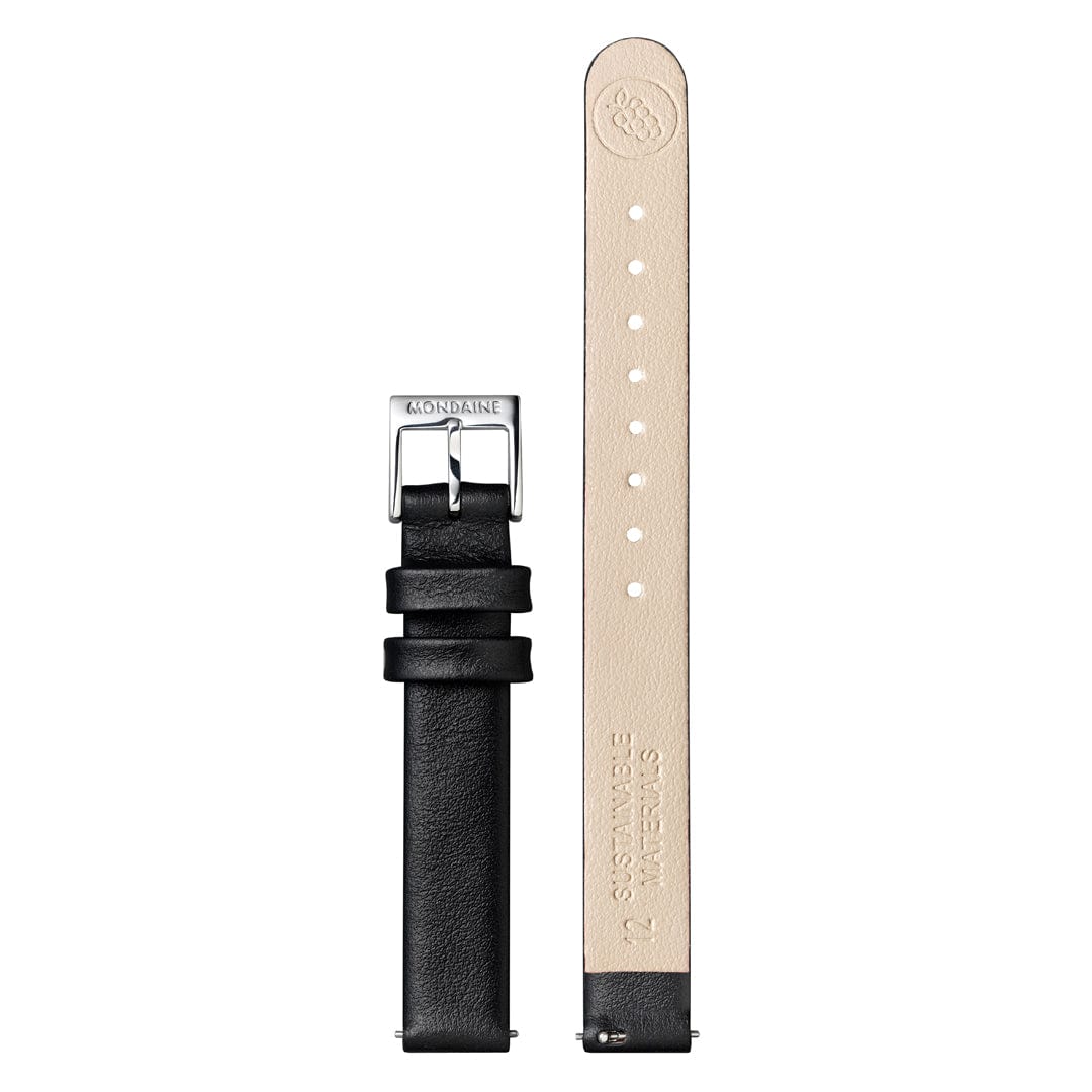 EVO2, Polished Steel, 26 mm, Black Vegan Leather - Image 7