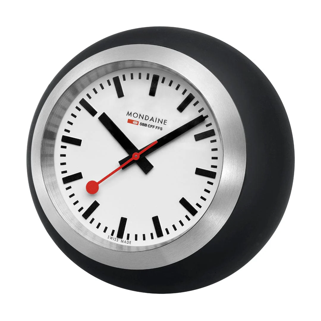 Globe Clock, 60 mm, Black - Image 3