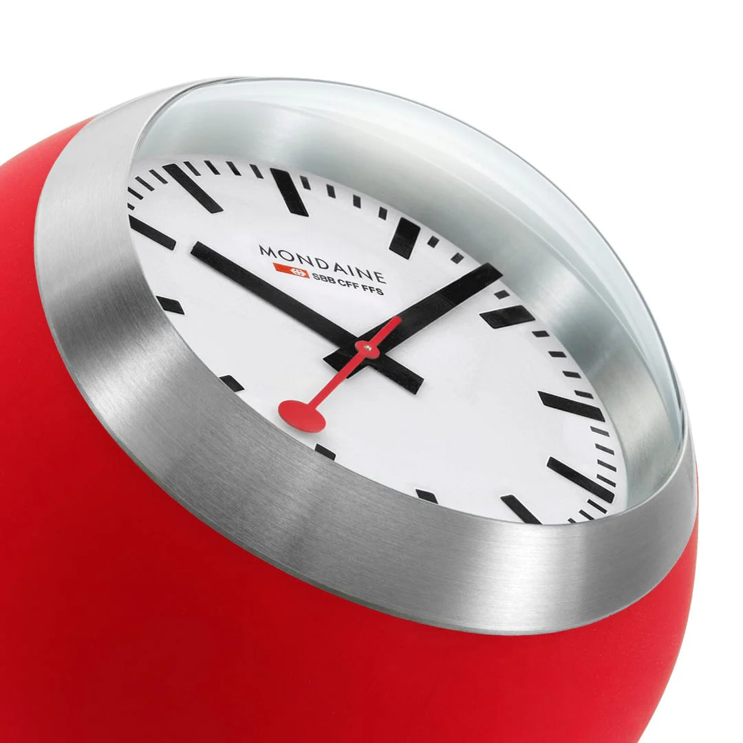 Globe Clock, 60 mm, Red - Image 3