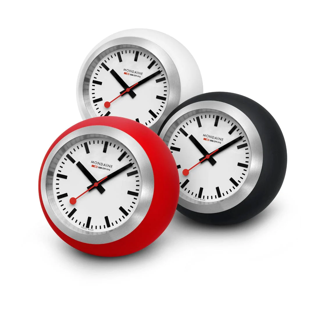 Globe Clock, 60 mm, Red - Image 7