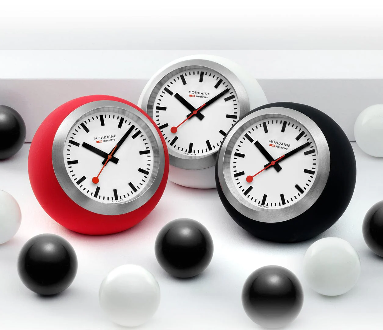 Globe Clock, 60 mm, Red - Image 9