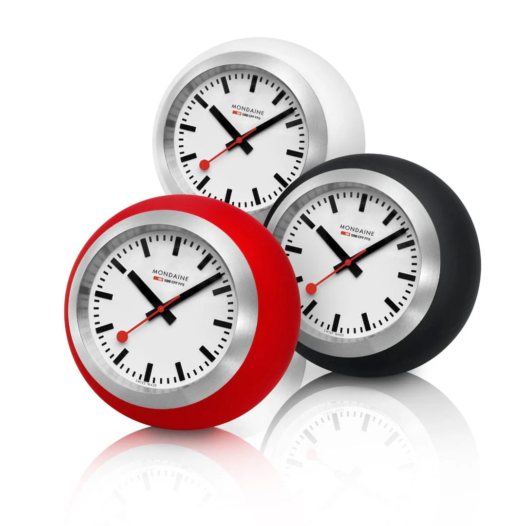 Globe Clock, 60 mm, White - Image 5