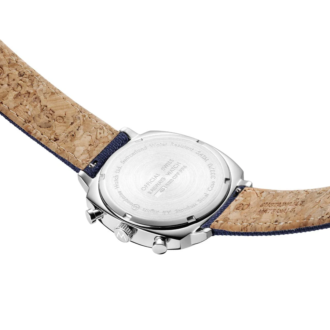 Grand Cushion, Chronograph, 41 mm, Blue Textile - Image 8