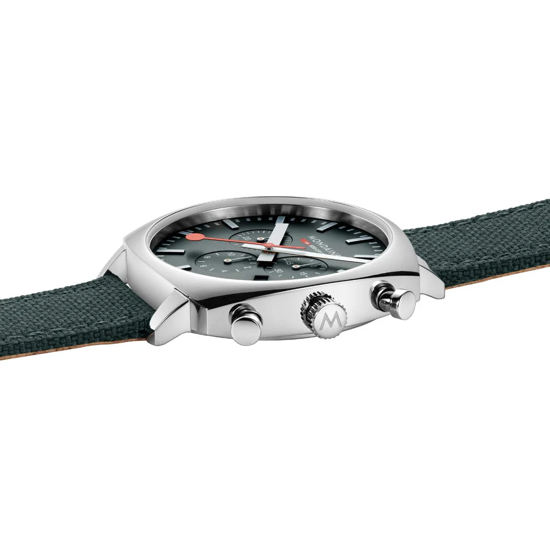 Grand Cushion, Chronograph, 41 mm, Green Textile - Image 5