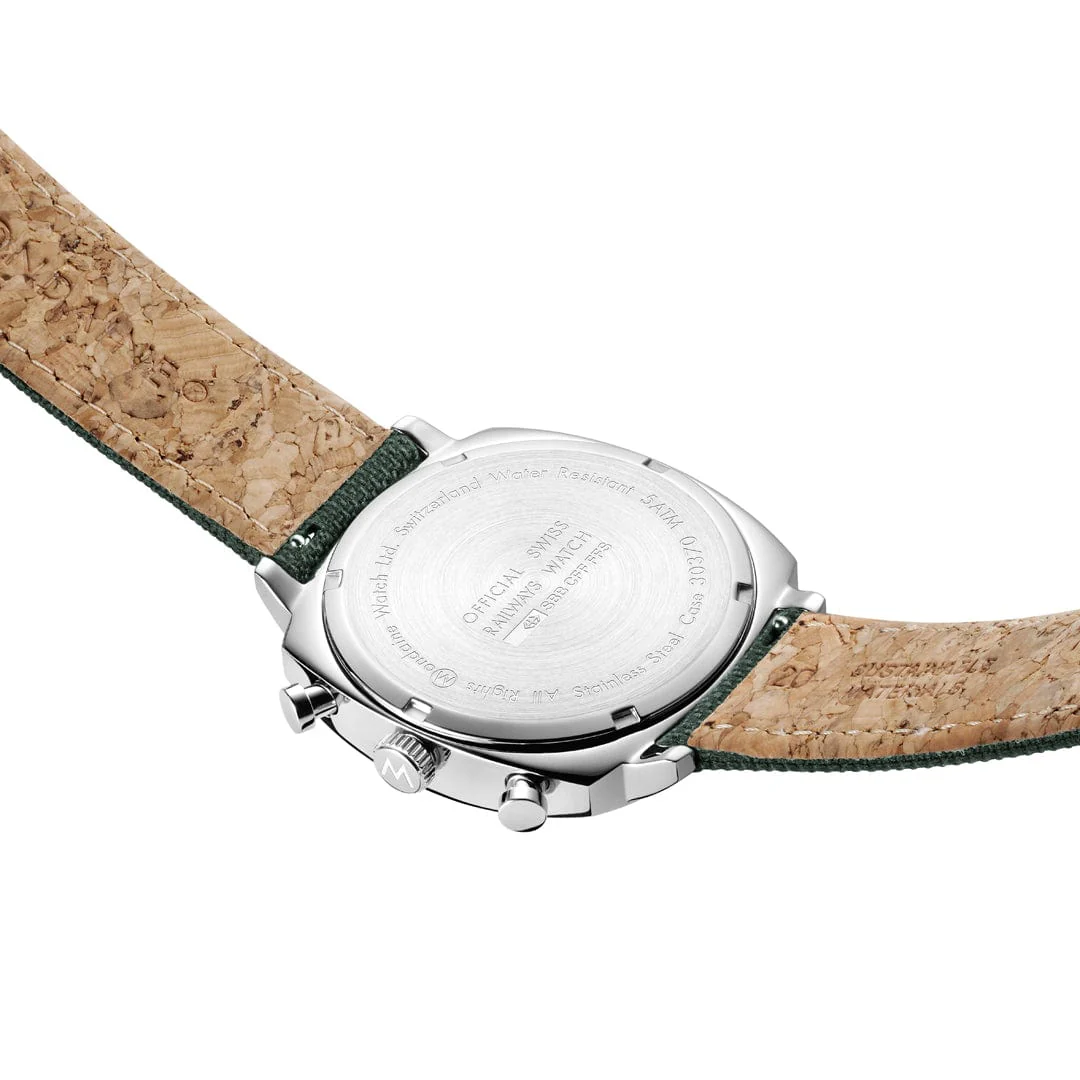 Grand Cushion, Chronograph, 41 mm, Green Textile - Image 8