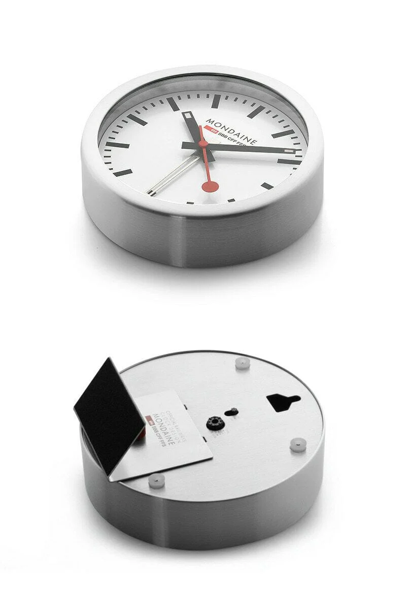 Table clock, 125 mm, White - Image 5