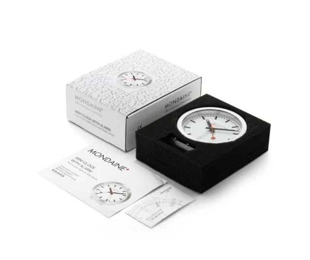 Table clock, 125 mm, White - Image 6