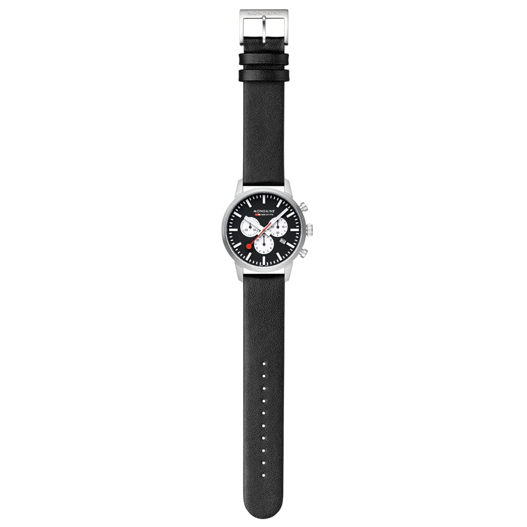 NEO, Brushed Steel, 41 mm, Black Vegan Grape Leather - Image 13