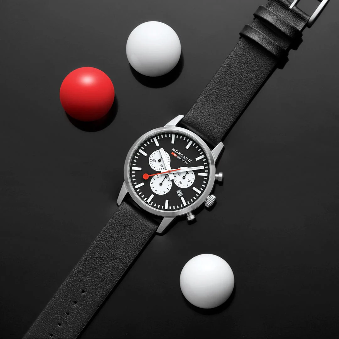 NEO, Brushed Steel, 41 mm, Black Vegan Grape Leather - Image 14