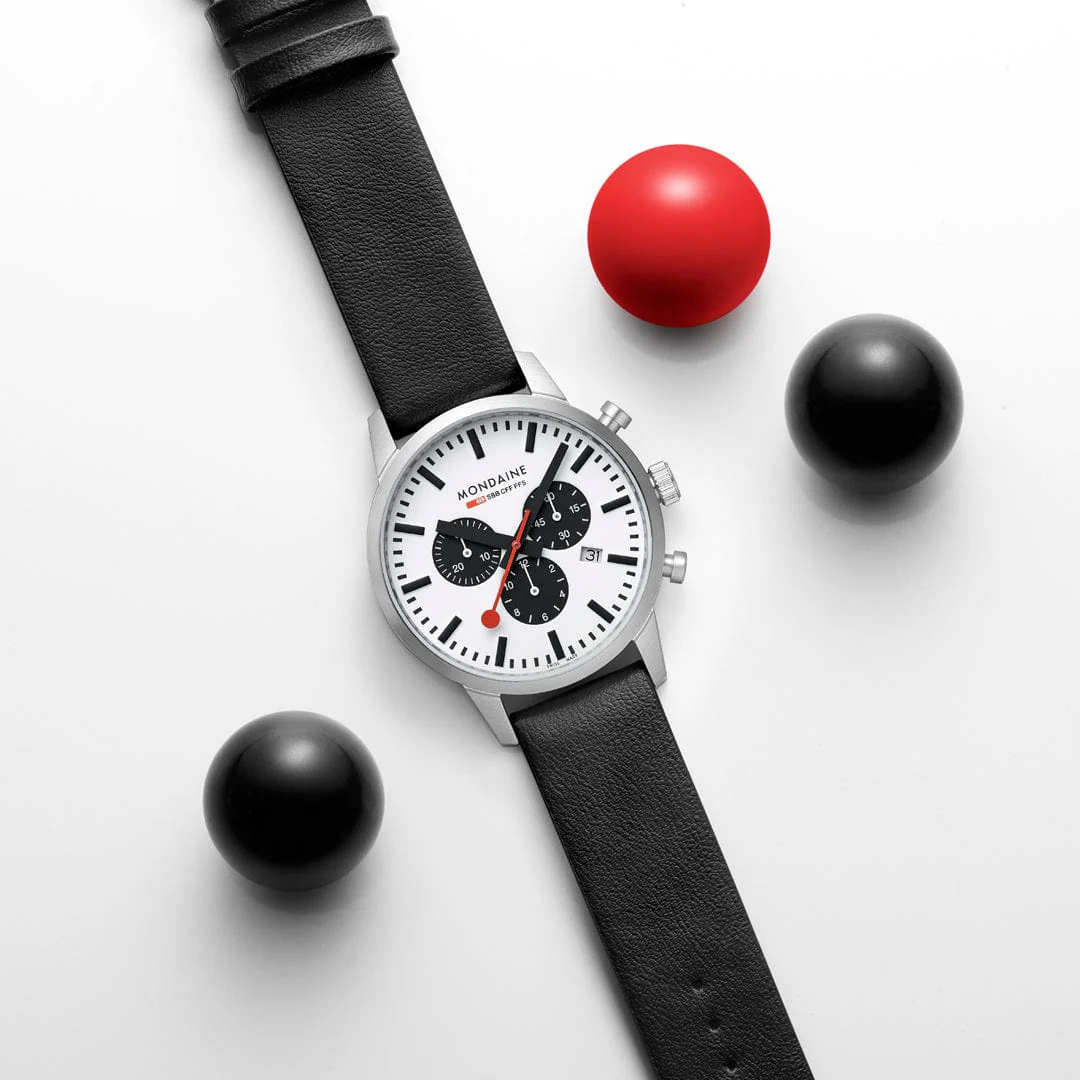 NEO, Brushed Steel, 41 mm, Black Vegan Grape Leather - Image 10