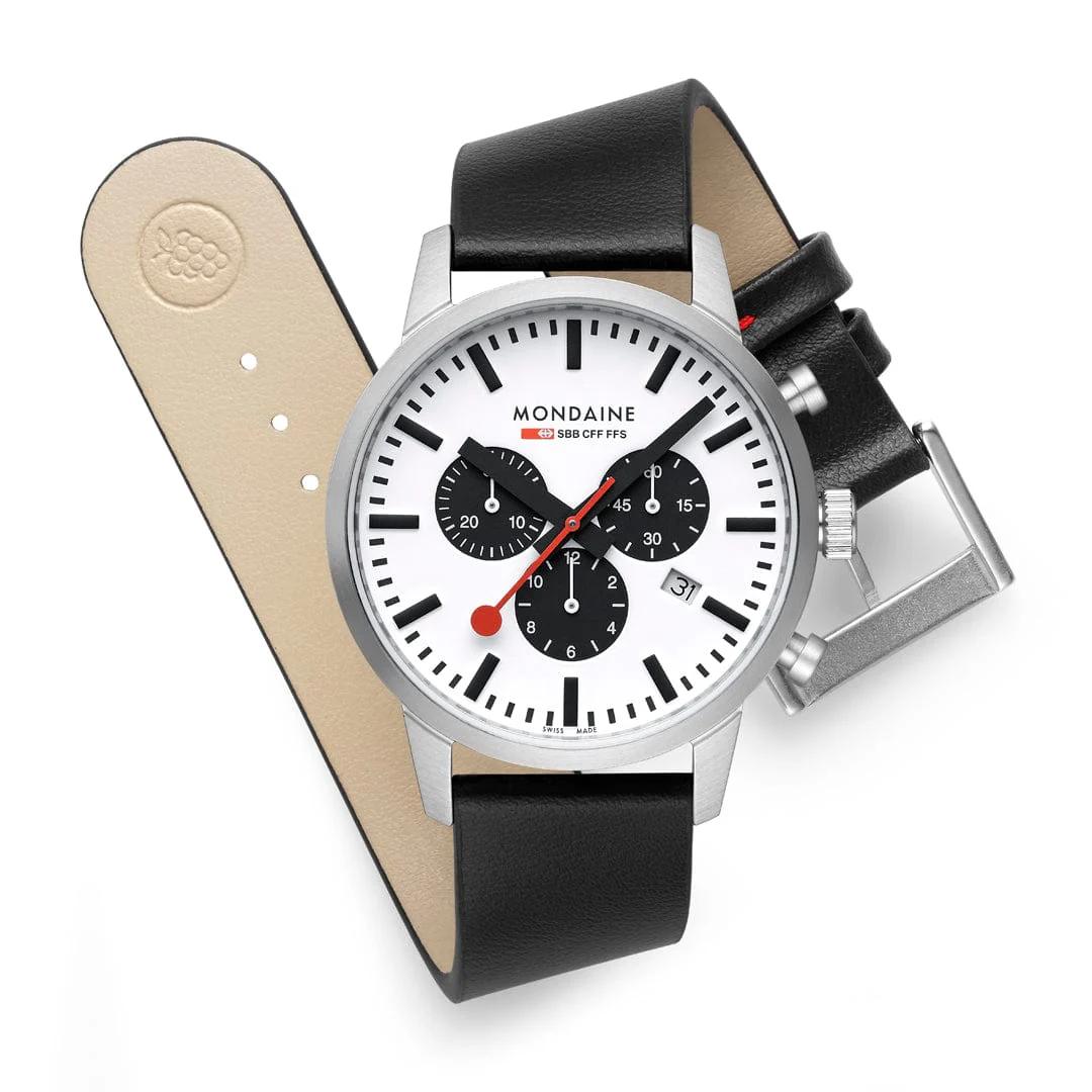 NEO, Brushed Steel, 41 mm, Black Vegan Grape Leather - Image 11