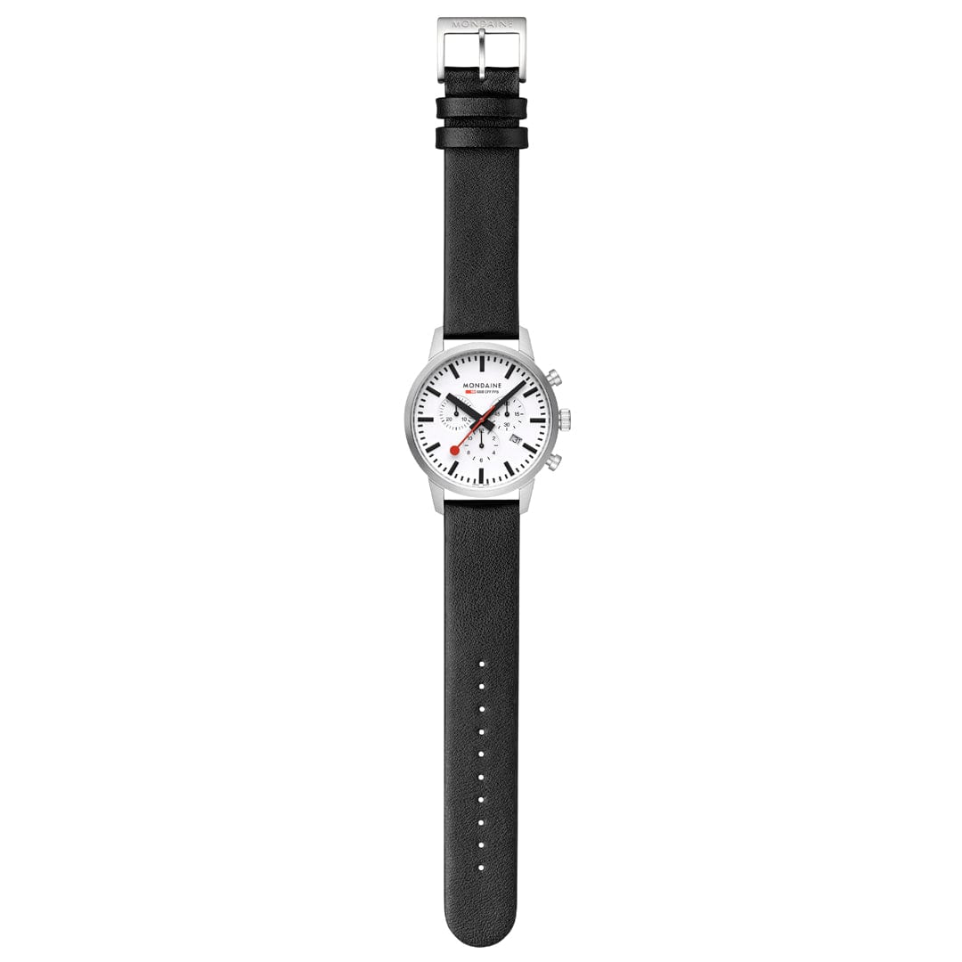 NEO, Brushed Steel, 41 mm, Black Vegan Grape Leather - Image 11