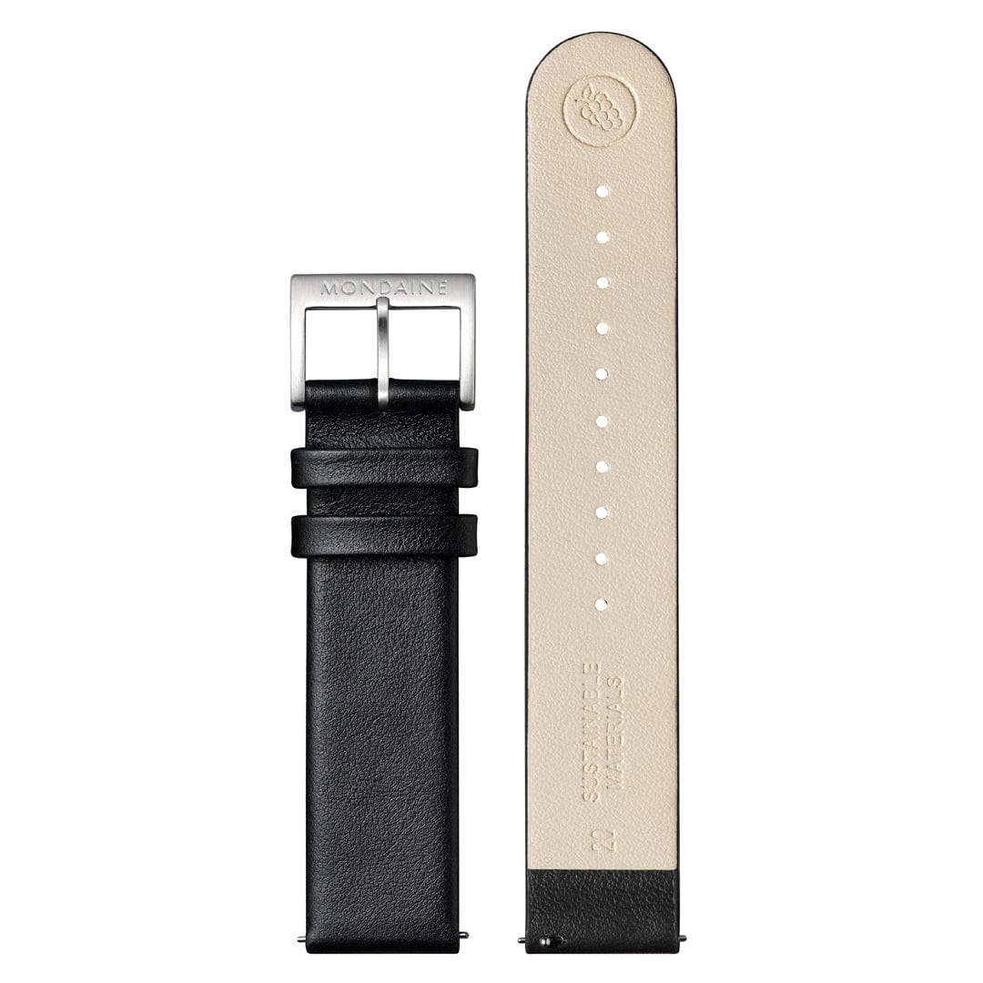 NEO, Brushed Steel, 41 mm, Black Vegan Grape Leather - Image 7