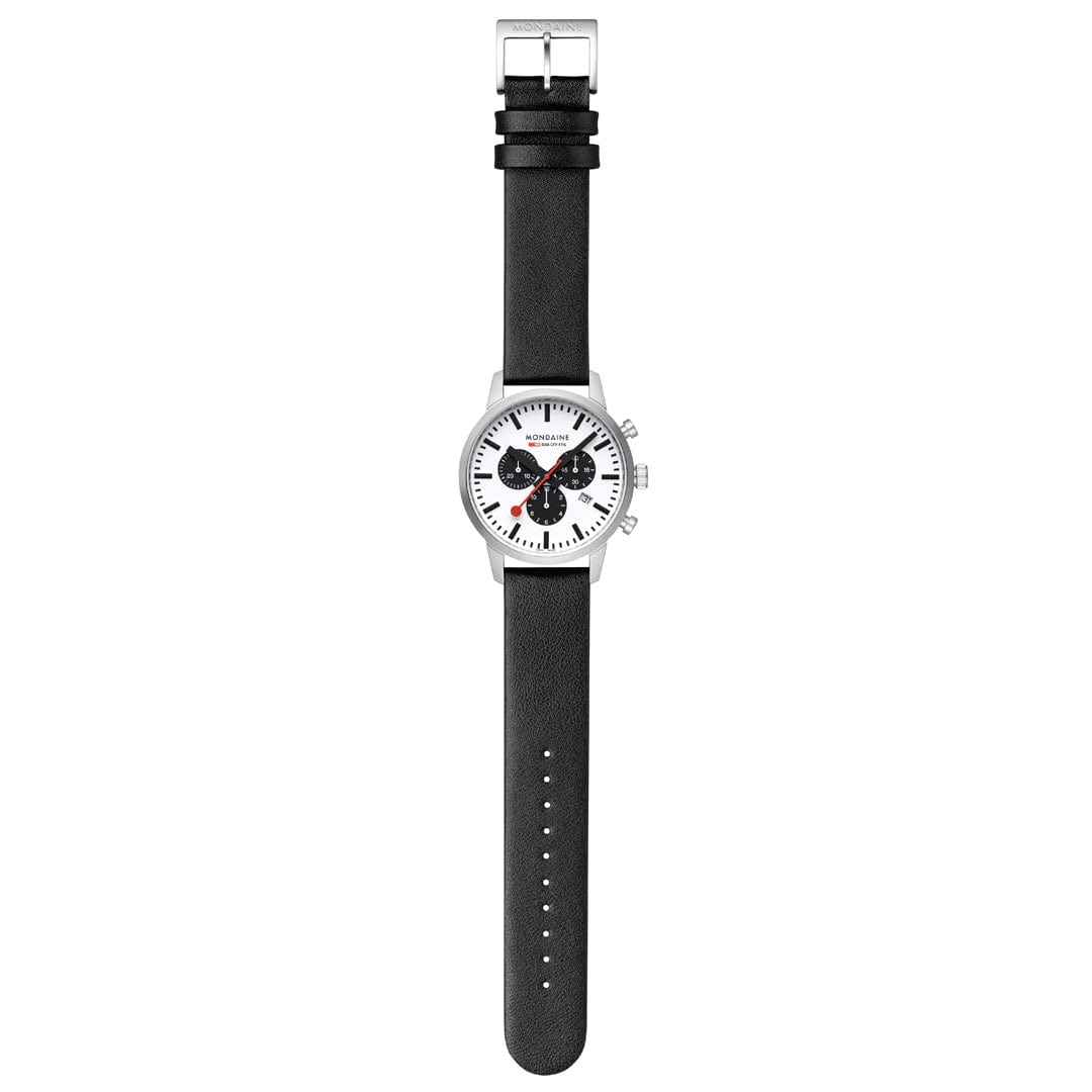 NEO, Brushed Steel, 41 mm, Black Vegan Grape Leather - Image 8