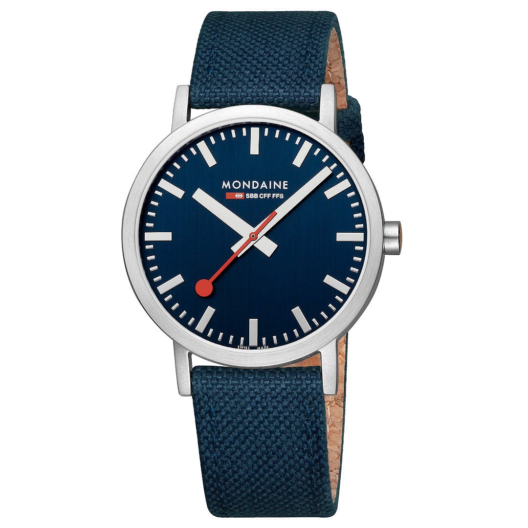 Classic, Brushed Steel, 40 mm, Ocean Blue Watch - Image 4