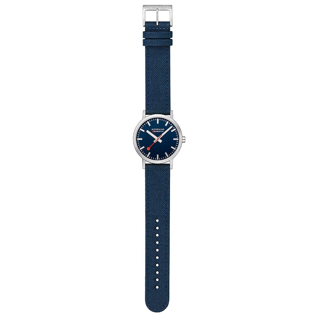 Classic, Brushed Steel, 40 mm, Ocean Blue Watch - Image 5