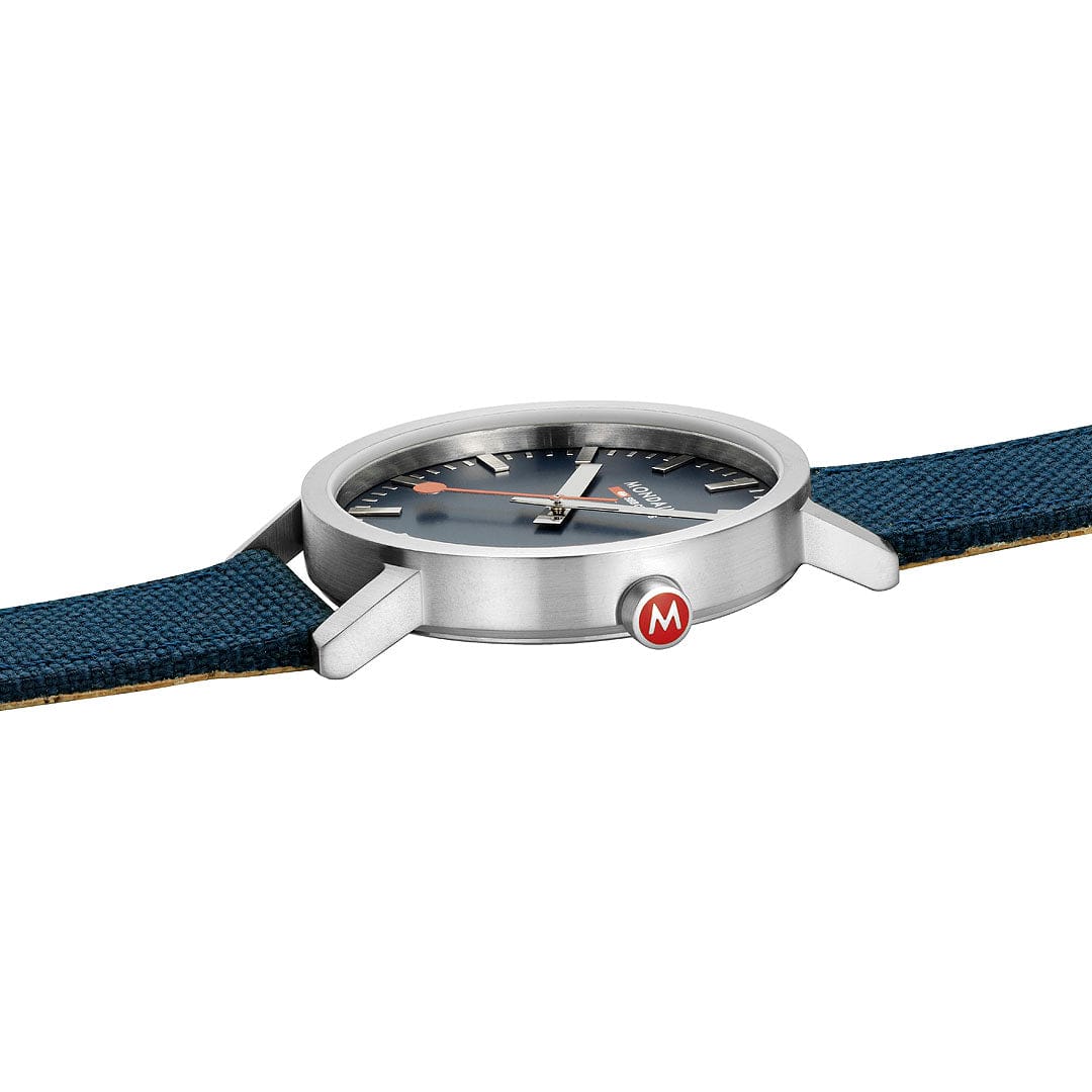 Classic, Brushed Steel, 40 mm, Ocean Blue Watch - Image 7