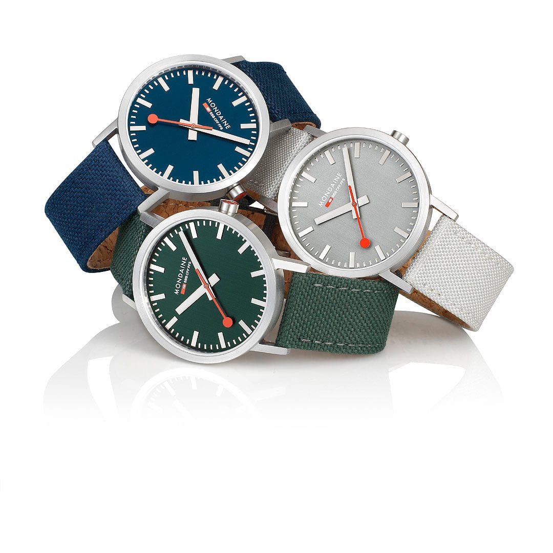 Classic, Brushed Steel, 40 mm, Ocean Blue Watch - Image 9