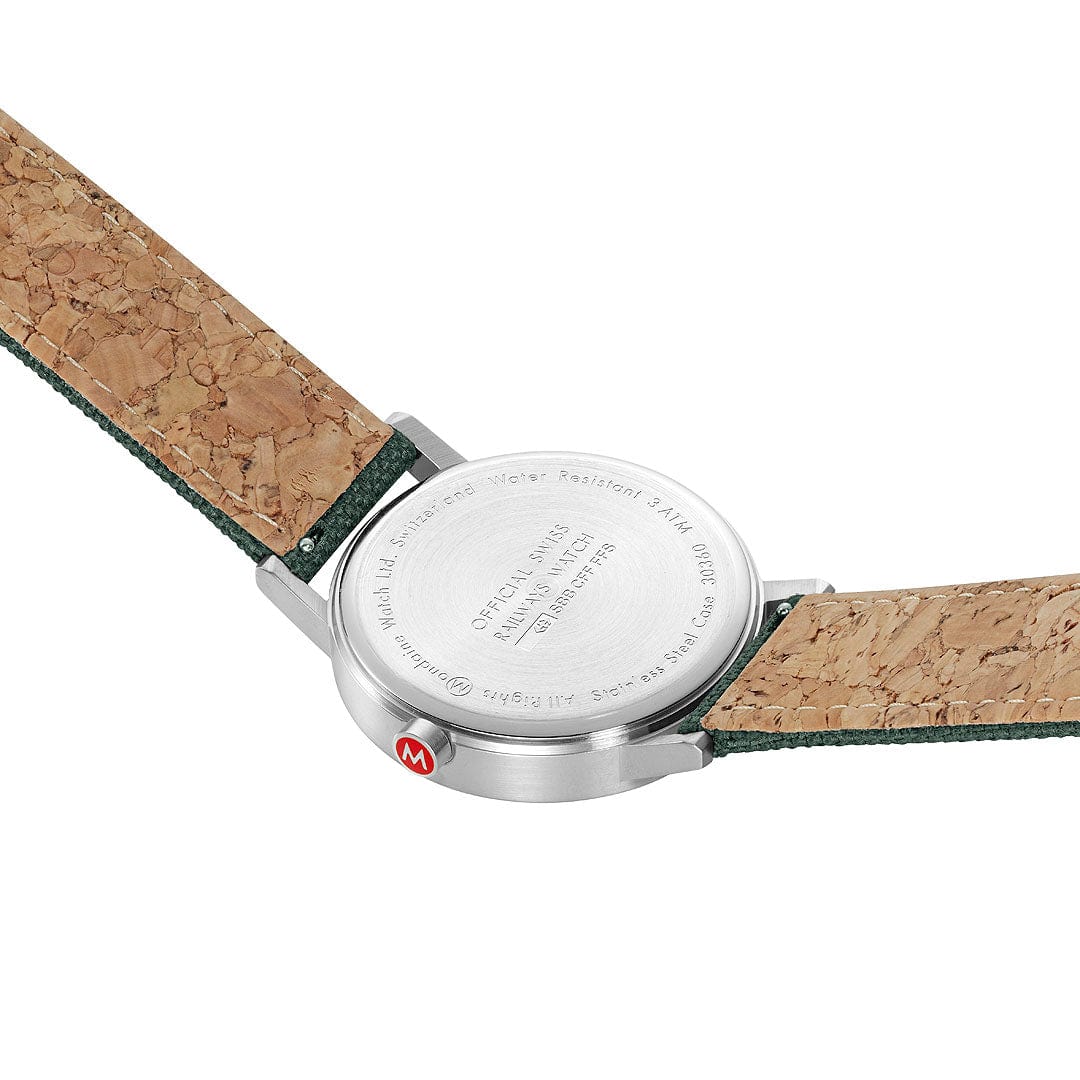Classic, Brushed Steel, 40 mm, Forest Green Watch - Image 7