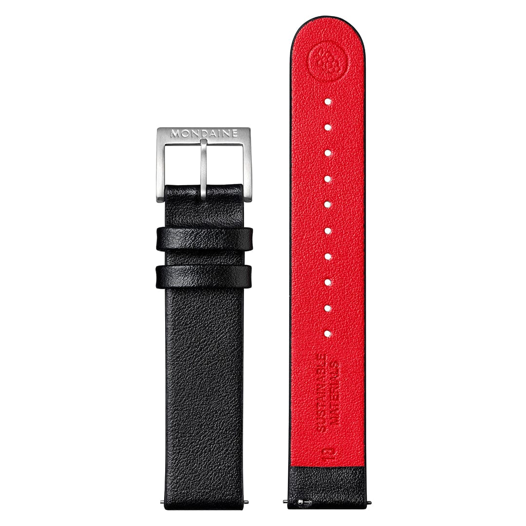 Classic, Brushed Steel, 36 mm, Black Vegan Watch - Image 8