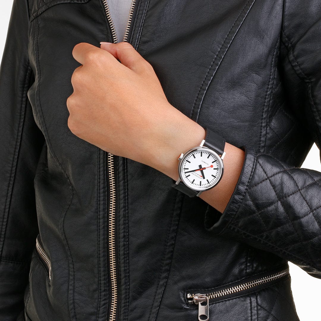 Original Automatic, 41 mm, Black Vegan Leather Watch - Image 8