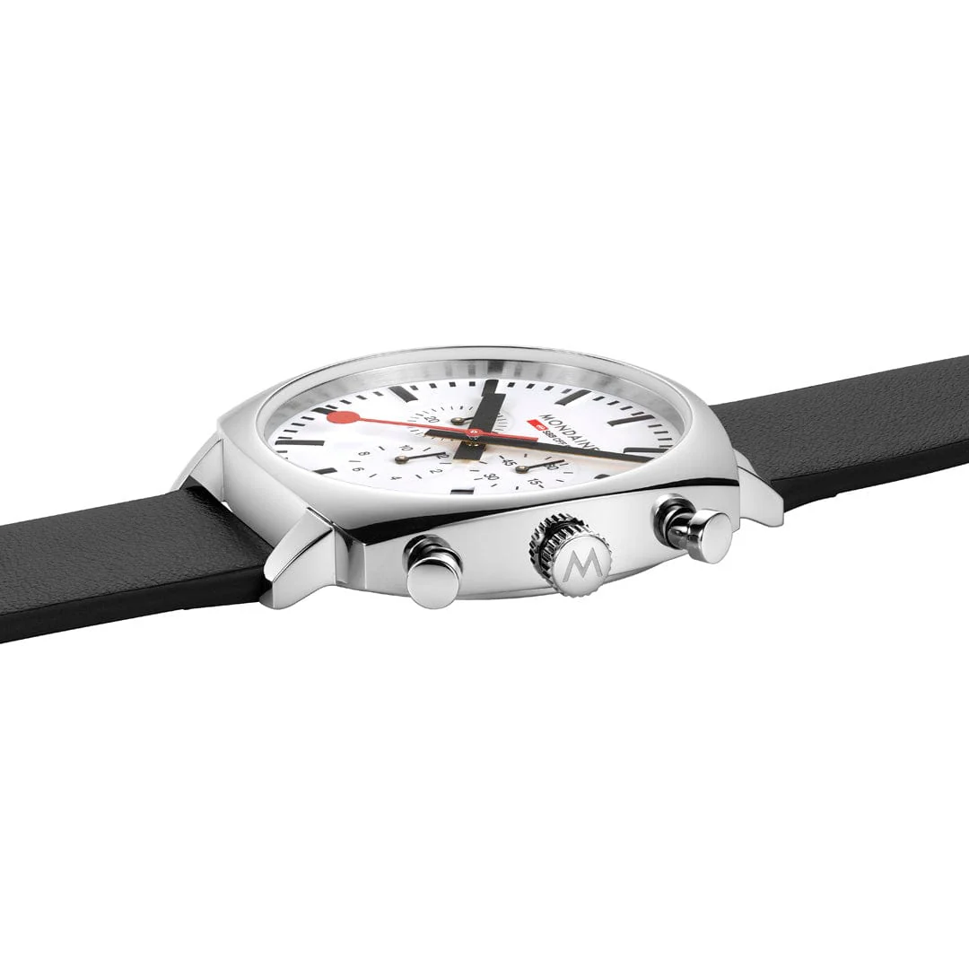 Grand Cushion, Chronograph, 41 mm, Black Vegan Leather - Image 4