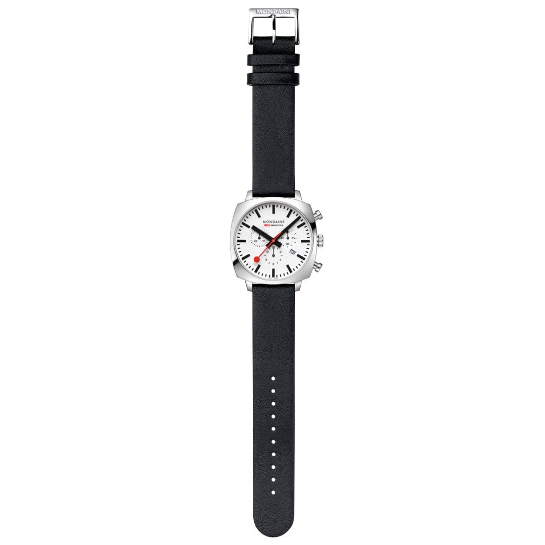 Grand Cushion, Chronograph, 41 mm, Black Vegan Leather - Image 5