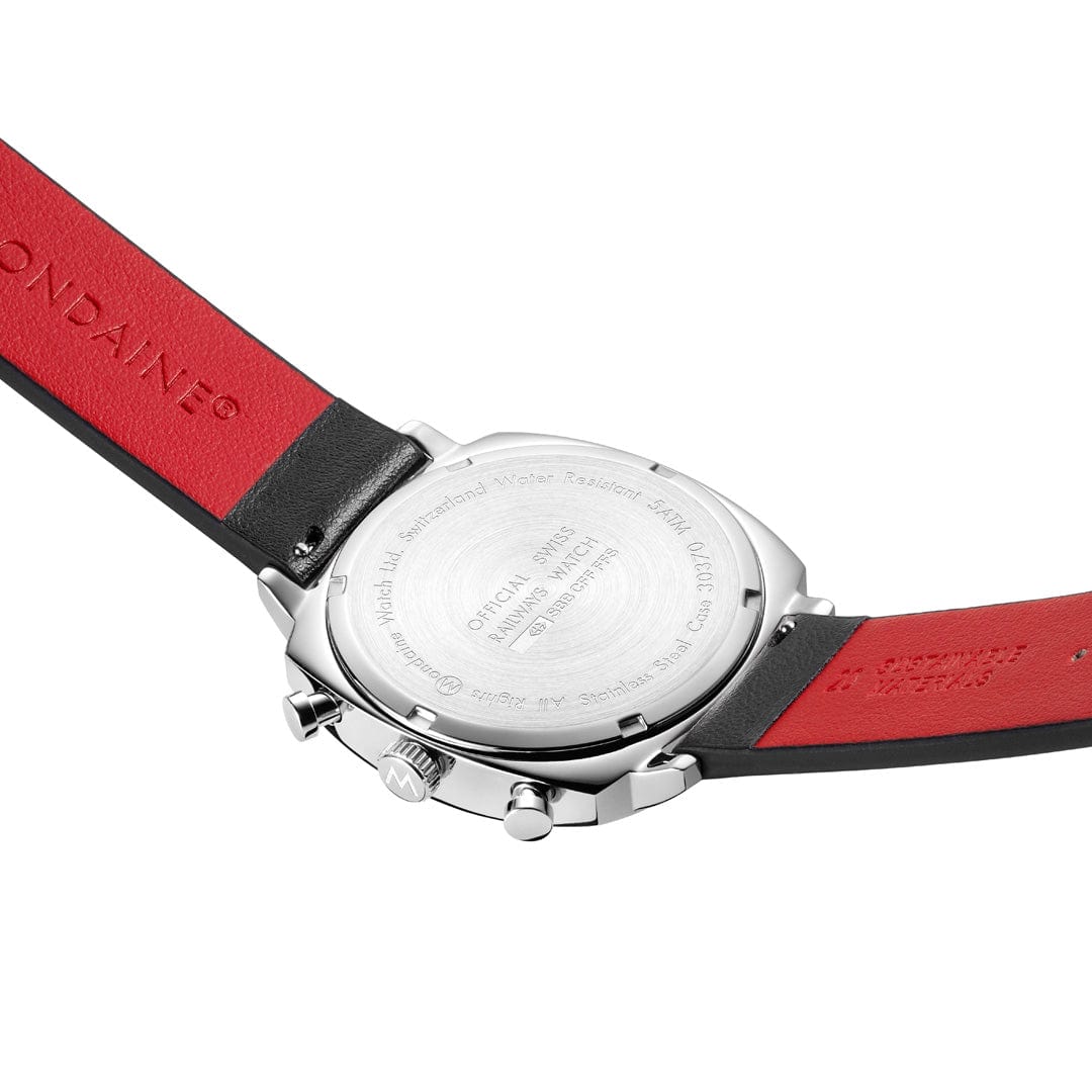 Grand Cushion, Chronograph, 41 mm, Black Vegan Leather - Image 6