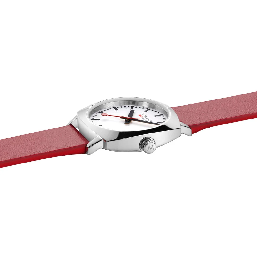 Petite Cushion, 31 mm, Red Vegan Leather - Image 6