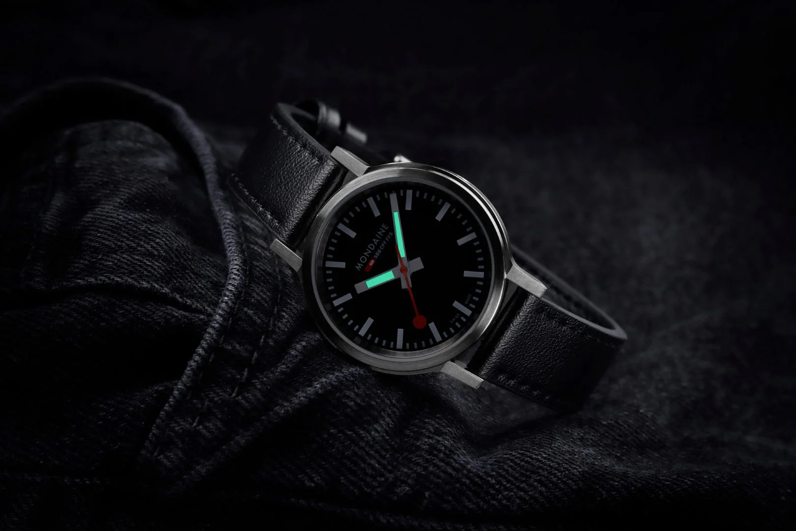 stop2go, 34 mm, Black Vegan Leather watch - Image 16