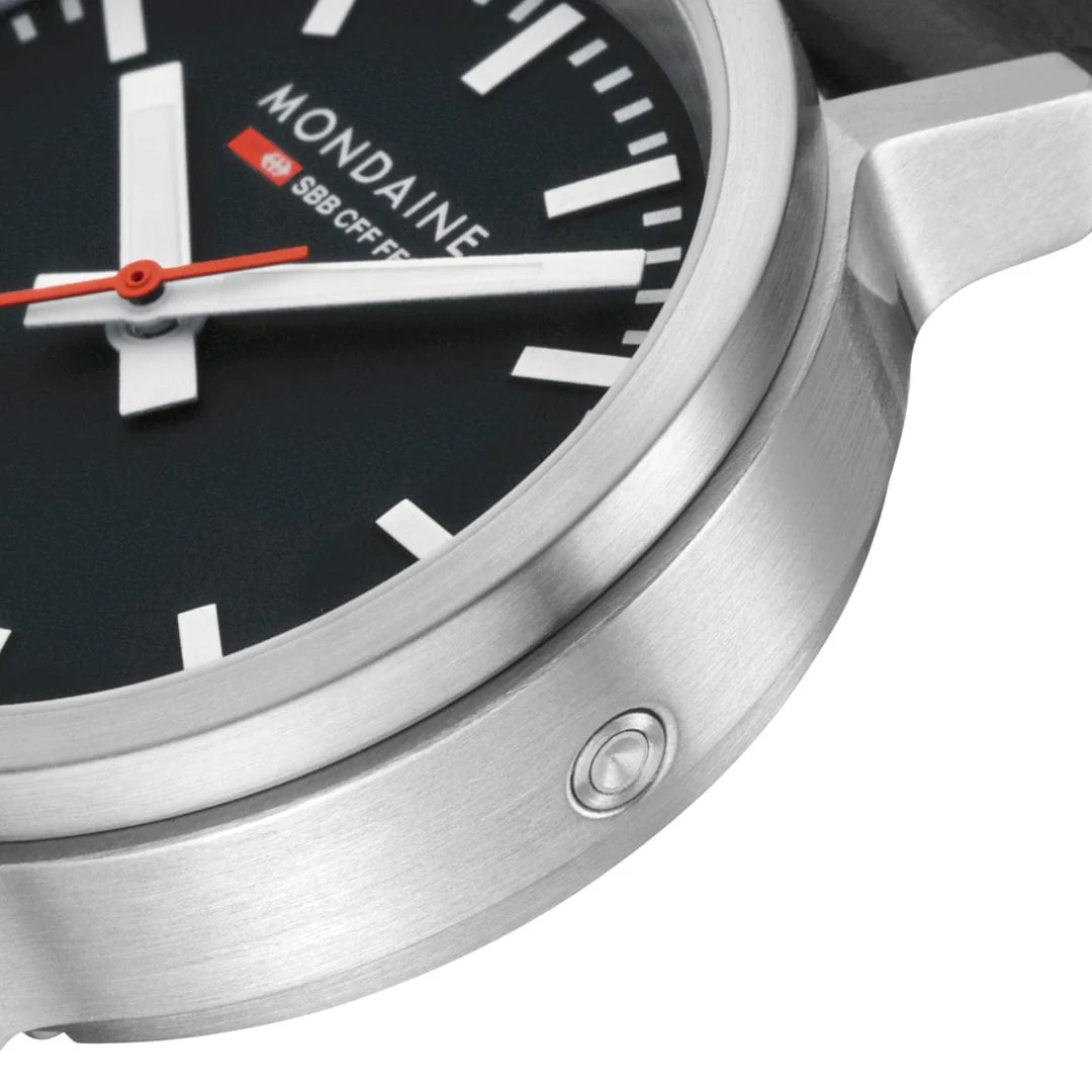 stop2go, 34 mm, Black Vegan Leather watch - Image 3