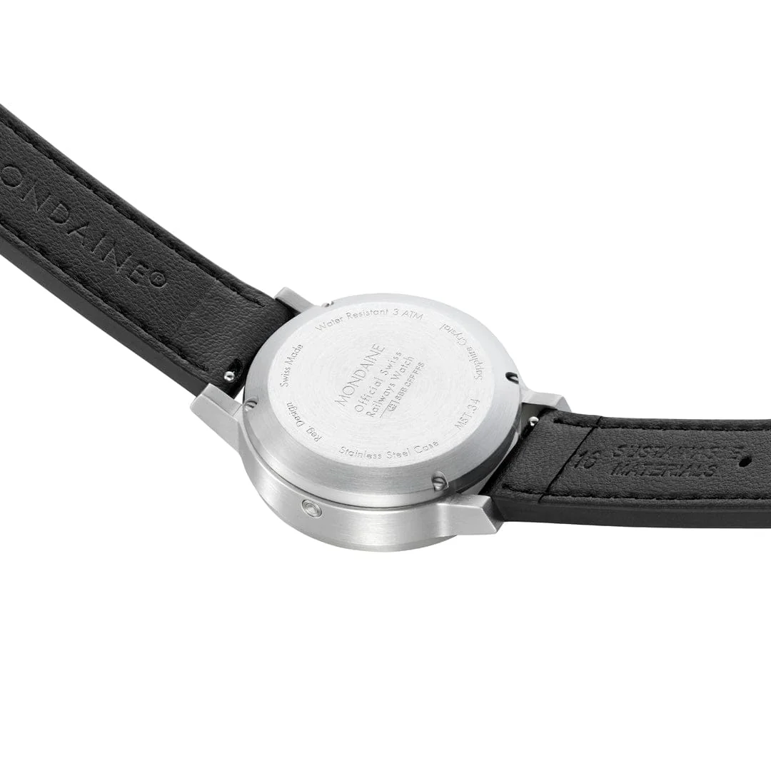 stop2go, 34 mm, Black Vegan Leather watch - Image 4