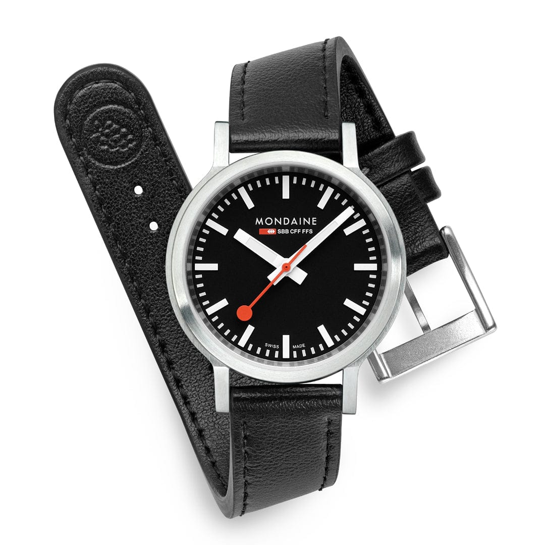stop2go, 34 mm, Black Vegan Leather watch - Image 8