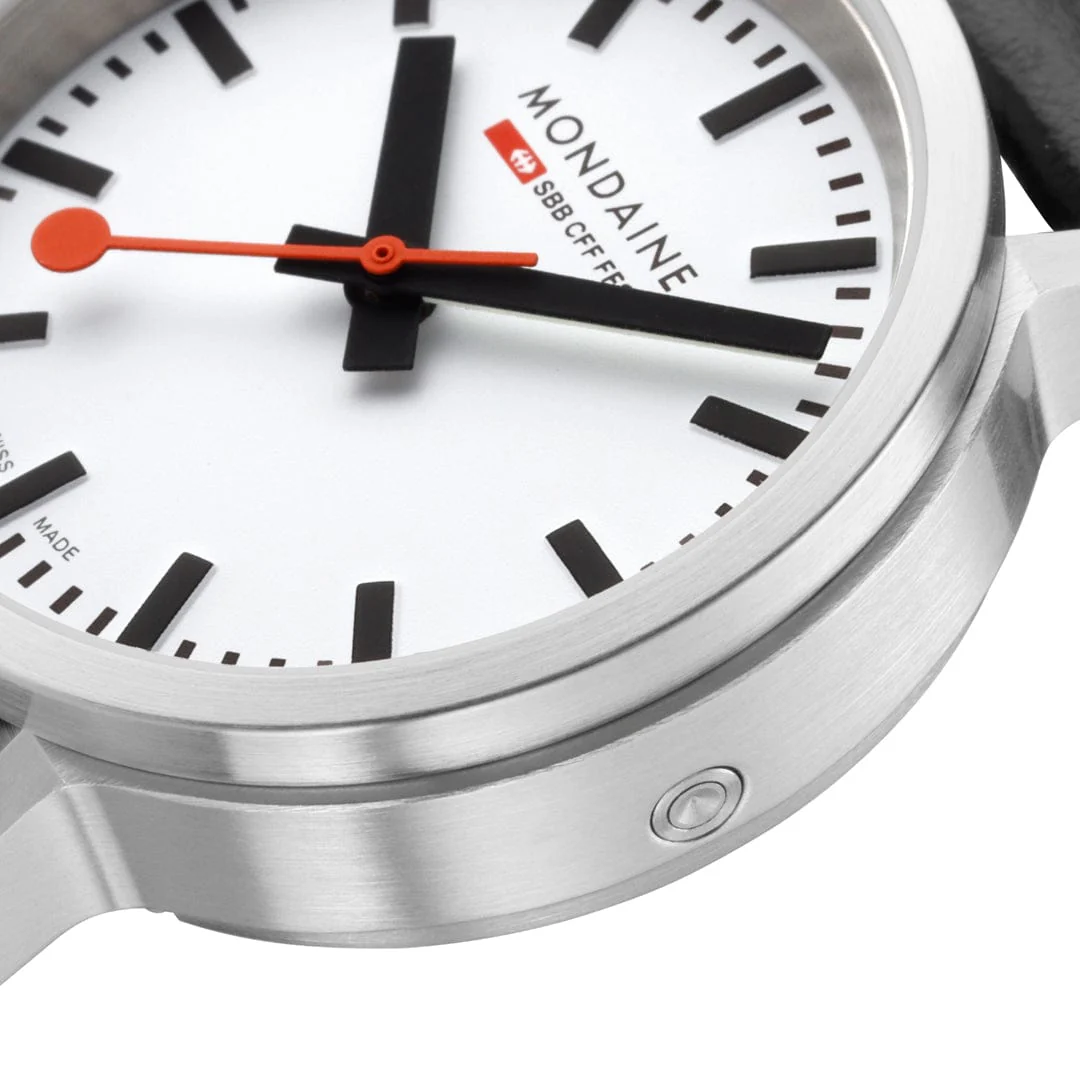 stop2go, 34 mm, Black Vegan Leather watch - Image 3