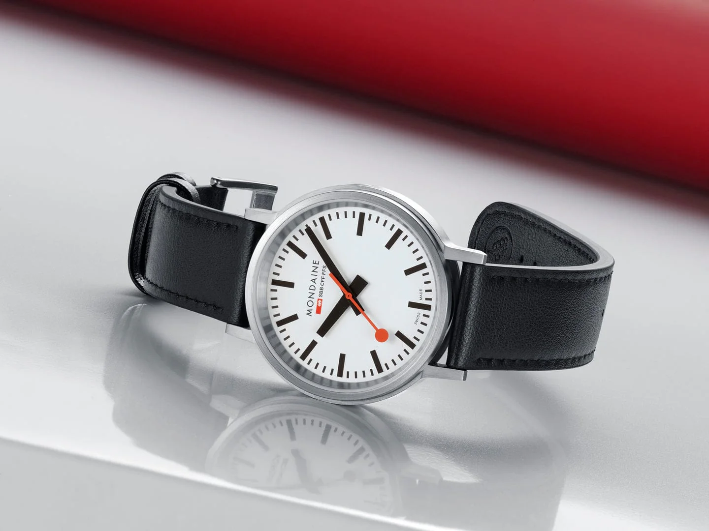 stop2go, 41 mm, Black Vegan Leather - Image 11