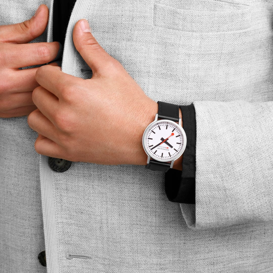 stop2go, 41 mm, Black Vegan Leather - Image 12