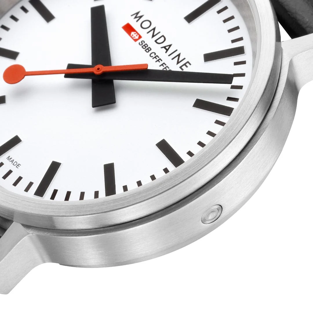 stop2go, 41 mm, Black Vegan Leather - Image 3